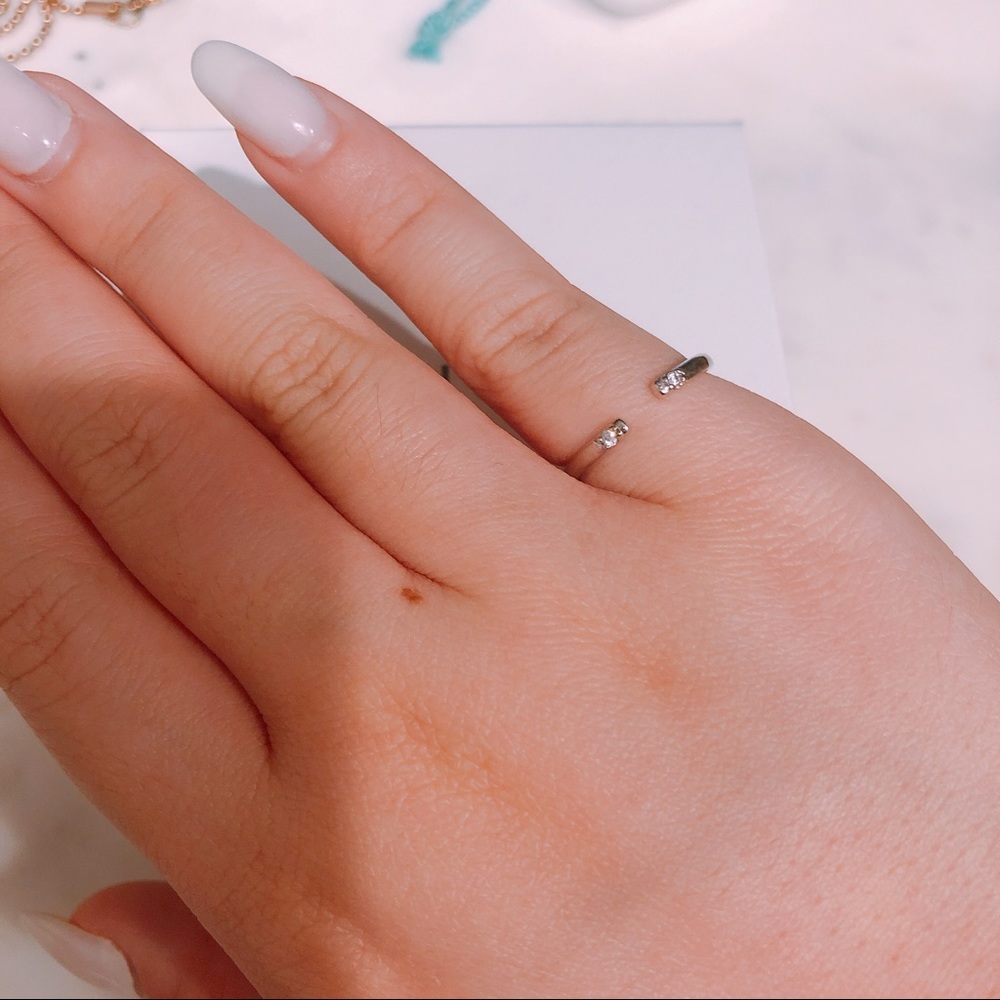 Cubic Zirconia Open Ring